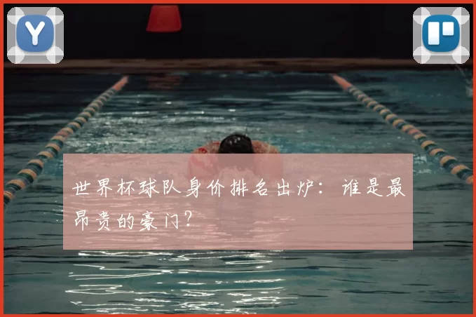 世界杯球队身价排名出炉：谁是最昂贵的豪门？