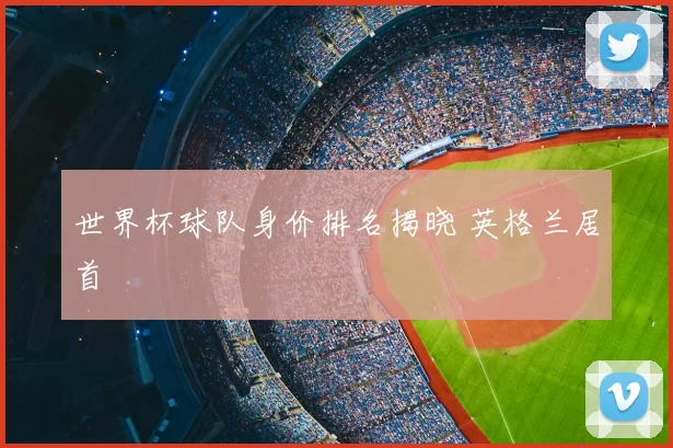 世界杯球队身价排名揭晓 英格兰居首