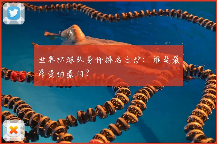 世界杯球队身价排名出炉：谁是最昂贵的豪门？