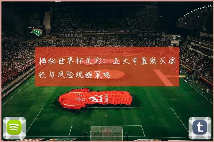 揭秘世界杯足彩：五大可靠购买途径与风险规避策略